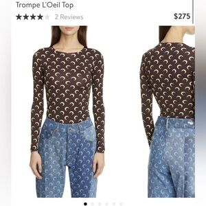 Marine Serre crewneck top